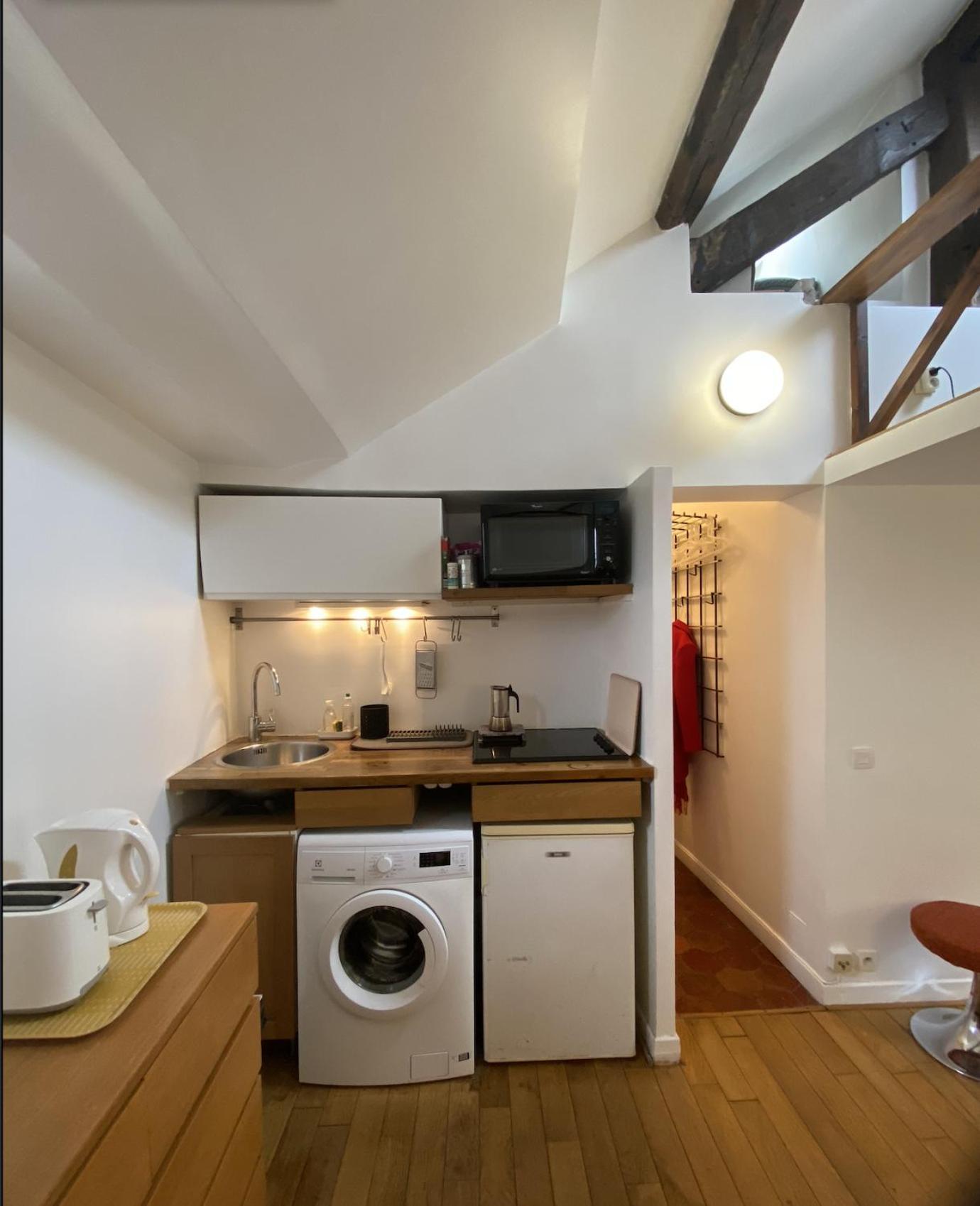 Marais Studio With Mezzanine París Exterior foto